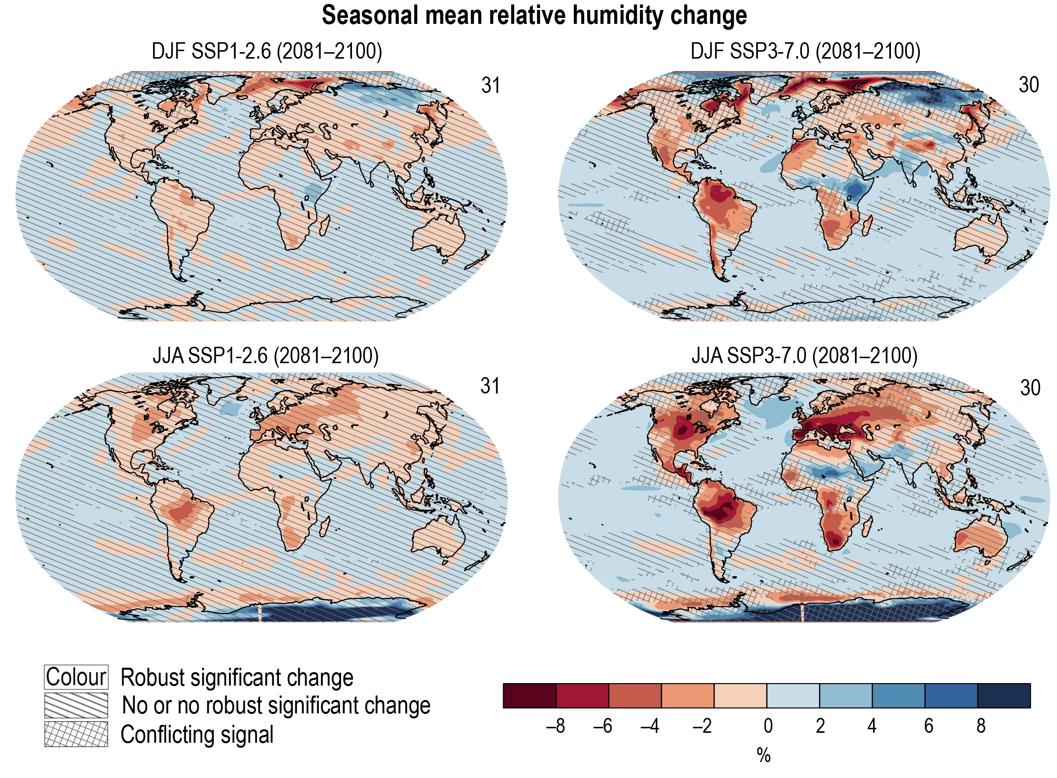 relative humidity world map