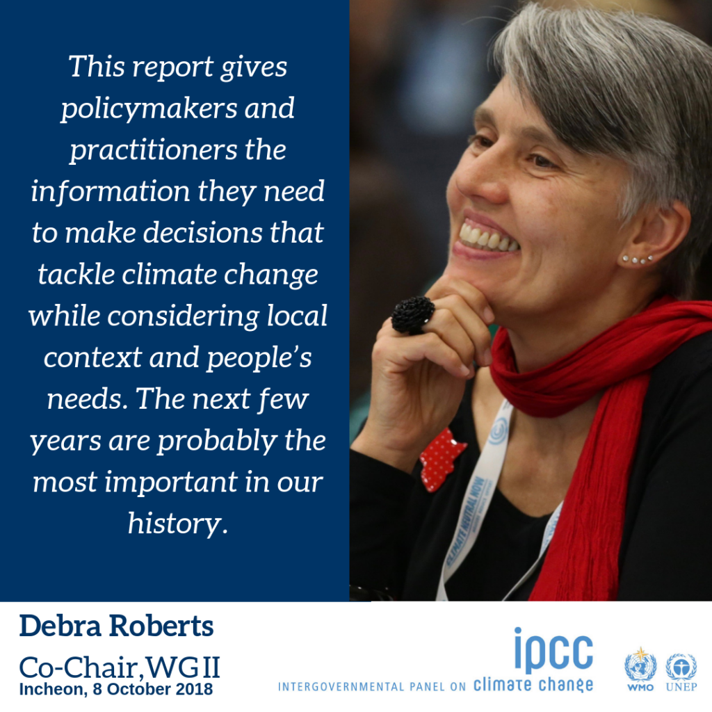 Co Chair Statements — Global Warming of 1.5 ºC